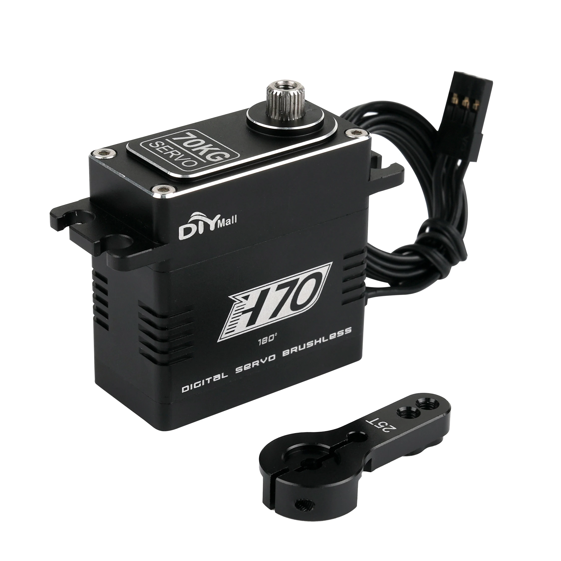 H70 70kg.cm HV Servo sin escobillas 7,4-12V 180 grados IP68 caja de aluminio impermeable para Robot submarino 1/5 oruga