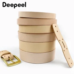 Deepeel 18-38mm Mens Leather Belt First Layer Cowhide Luxury Brand Waistband Without Buckle DIY Handmade Crafts Accessories