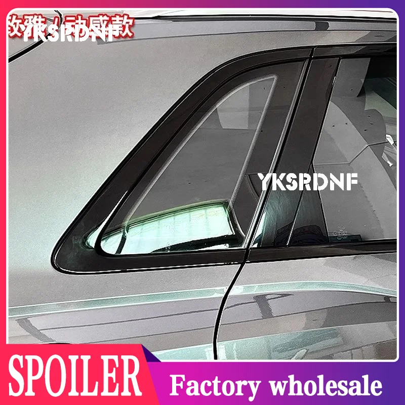 

For Audi Q3 sport back steel Chrome black Carbon Exterior Window Molding Strip Sill side Cover Trim 10pcs Car 2019-2025