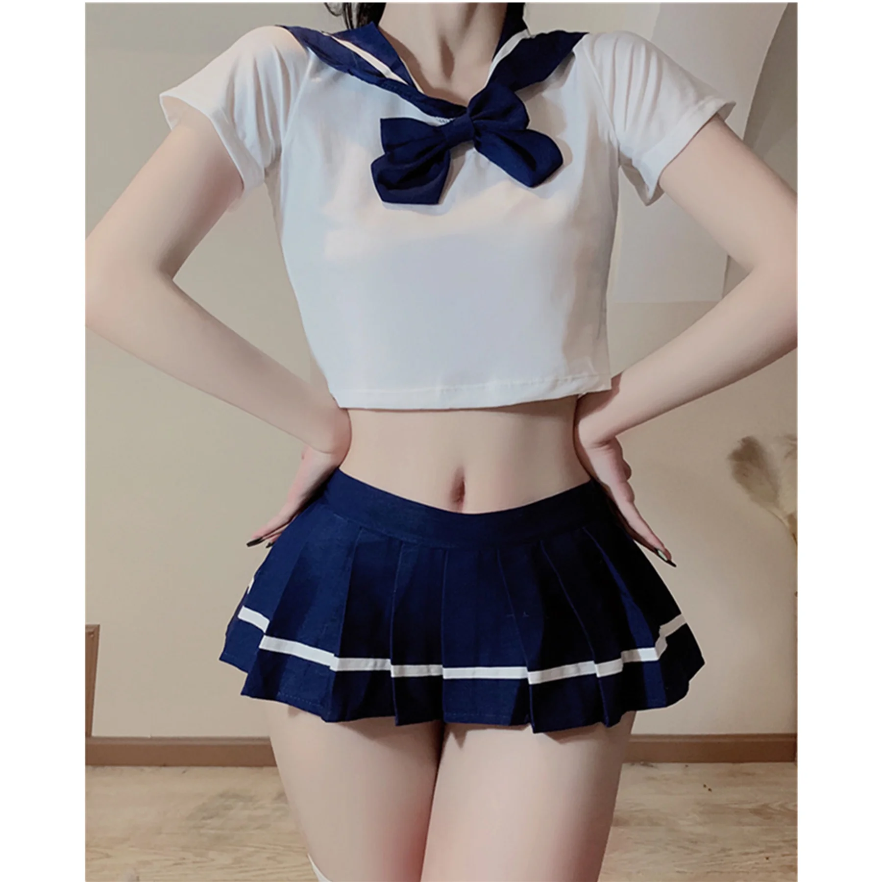 Temptation Uniform Role Playing Costume Womens Wear Sexy JK Sailor Suit Fun Underwear Cute Girls Clothing Nightclub Garment