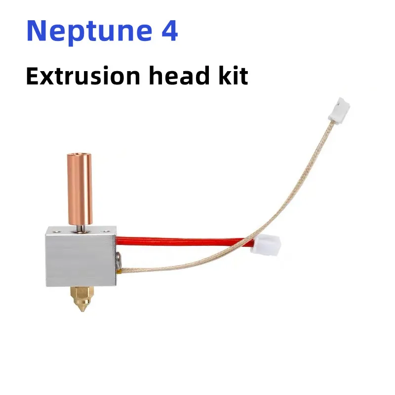 for Elegoo Neptune 4 Hotend Kit  Nozzle for Elegoo Neptune 4 pro Heated Block Bimetal Heatbreak Throat Cartridge Heater