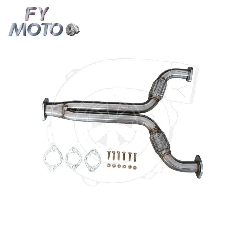 Exhaust Downpipe Fits For NISSAN 350Z Infiniti G35 VQ35DE RWD 2003-2006 Y PIPE With Flex Pipe