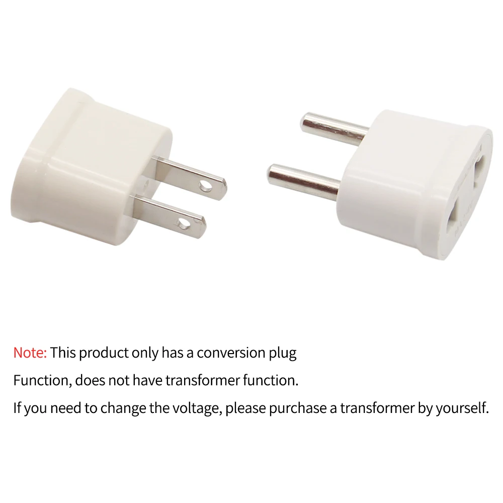 US To EU Plug Adapter AC Converter American China To EU Euro Europe Travel Power Adapter Type C Plug Electrical Socket Outlet