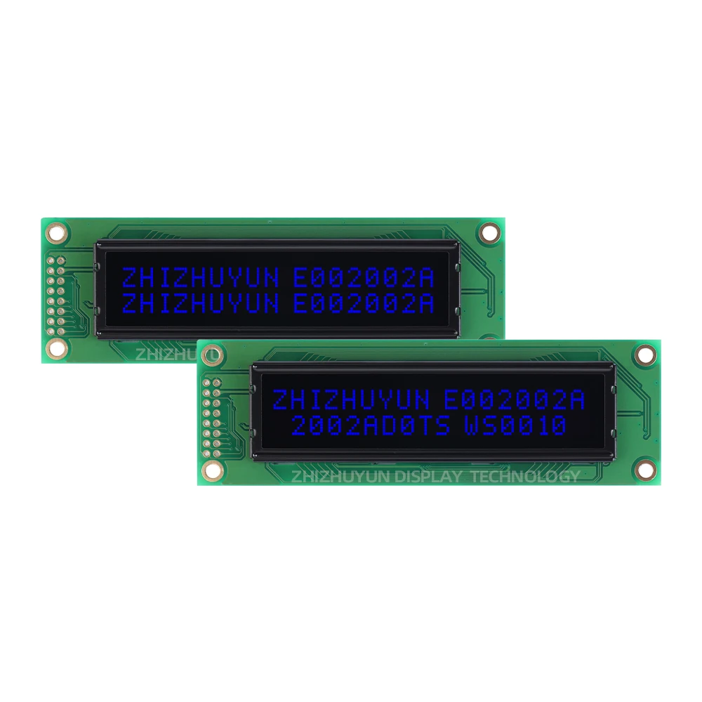 LCD2002 Character Display Module Black Background With Red Letters OLED2002 Liquid Crystal Low-Temperature 16PIN Parallel Port