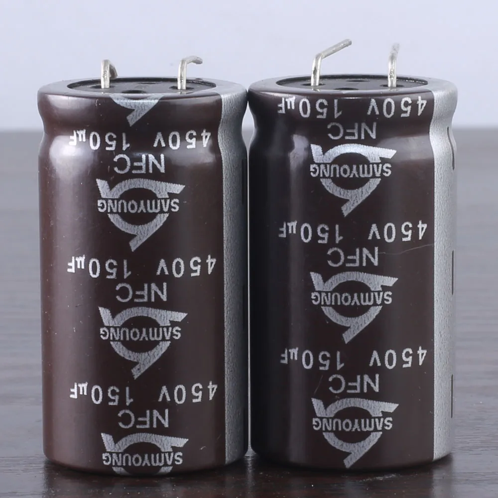 2pcs SAMYOUNG NFC 150mfd 450v 150uf  electrolytic Capacitor 20*40mm105°C