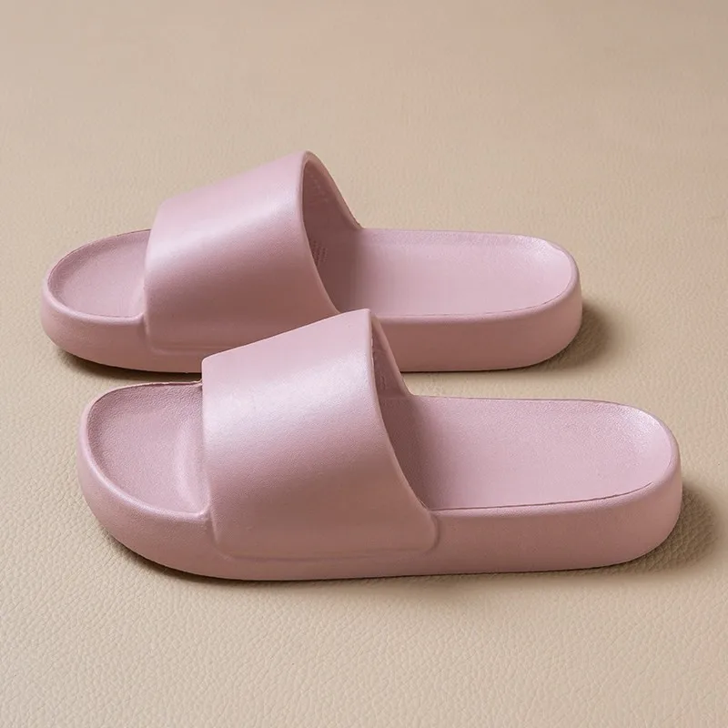 SHAJI Women Square Toe Cloud Pillow Slides, Summer Thick Platform Soft Non Slip Slippers for Bathroom Home Indoor Outdoor Wear view 4