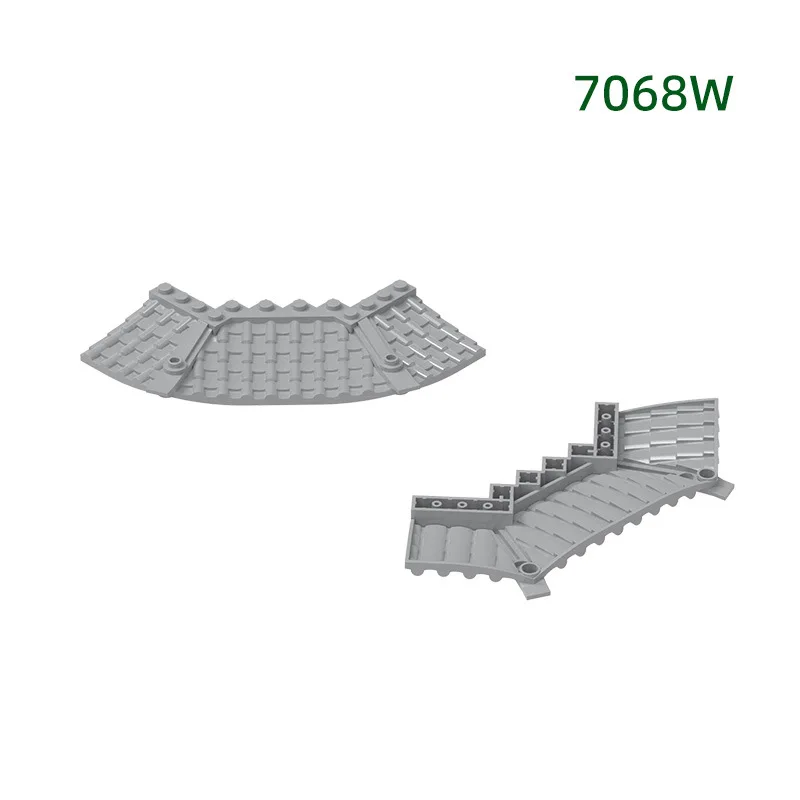 MOC 1PCS Casa Castillo Rompecabezas 7068W Teja Octogonal Especial Techo Bloques de Construcción Accesorios Ladrillos Partículas Juguete DIY Regalo para Niños