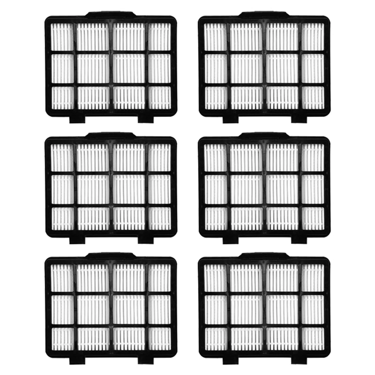 6Pack HEPA Filters Replacement Set for Eureka NEN180 NEN186BL Bagless Canister Vacuum Cleaner