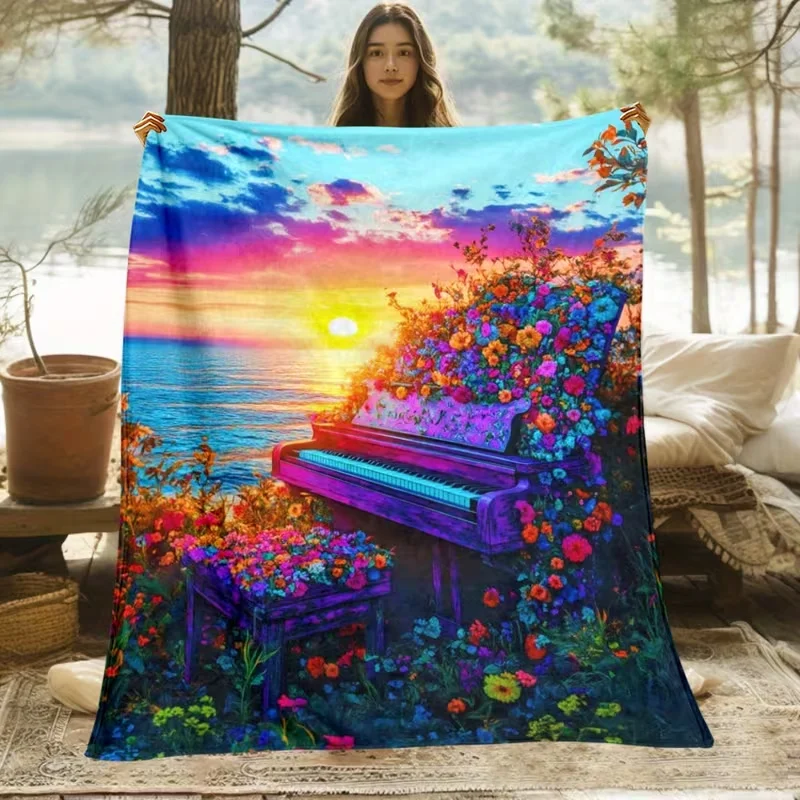 

1pc Blanket, Soft Warm All-Season Throw for Home, Office, Camping, Ideal Gift for Birthday, Anniversary, Blankets Clearance Sale