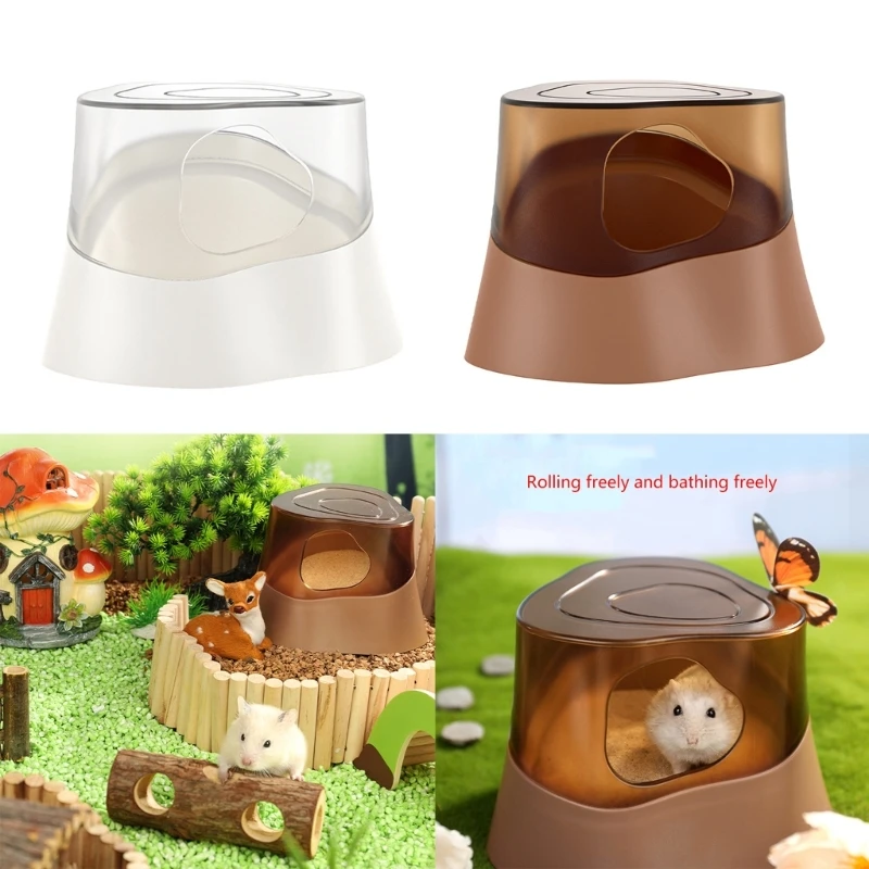 Tree Stump Pet Bath Tub Sauna Toilet Small Animal Bathroom Bath Container