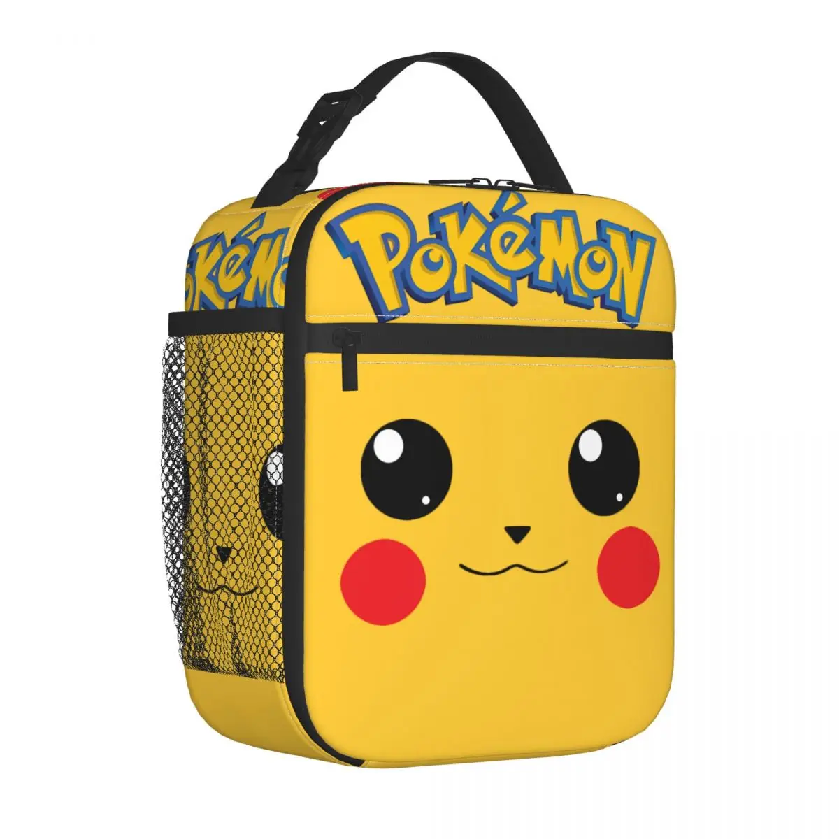 Pokedom Travel Storage Bags Pocket Monster Pikachu For Students School&Office Thickened Handheld For School Lunch Box Bag