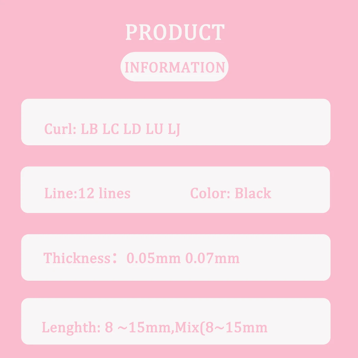 Camellia ขนตาปลอม 0.05 0.07 LJ LC LB curl ขนตาปลอมขนตาปลอมอัพเกรด Premium Lashes