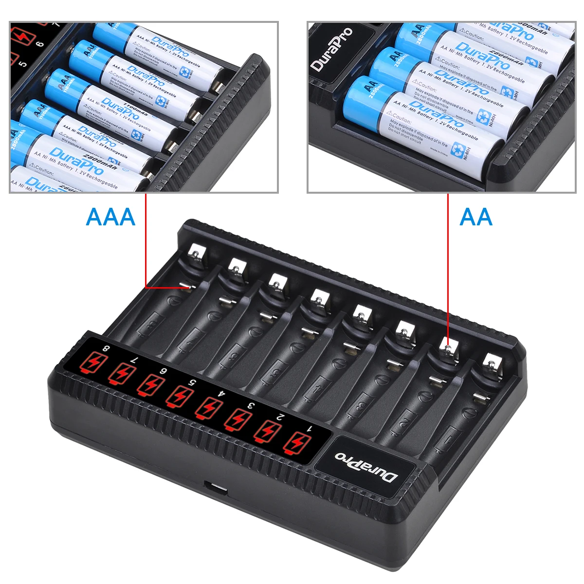 アラーム時計用充電式バッテリー,リモコン,おもちゃ,2800mah,aa,1100mah,aaa