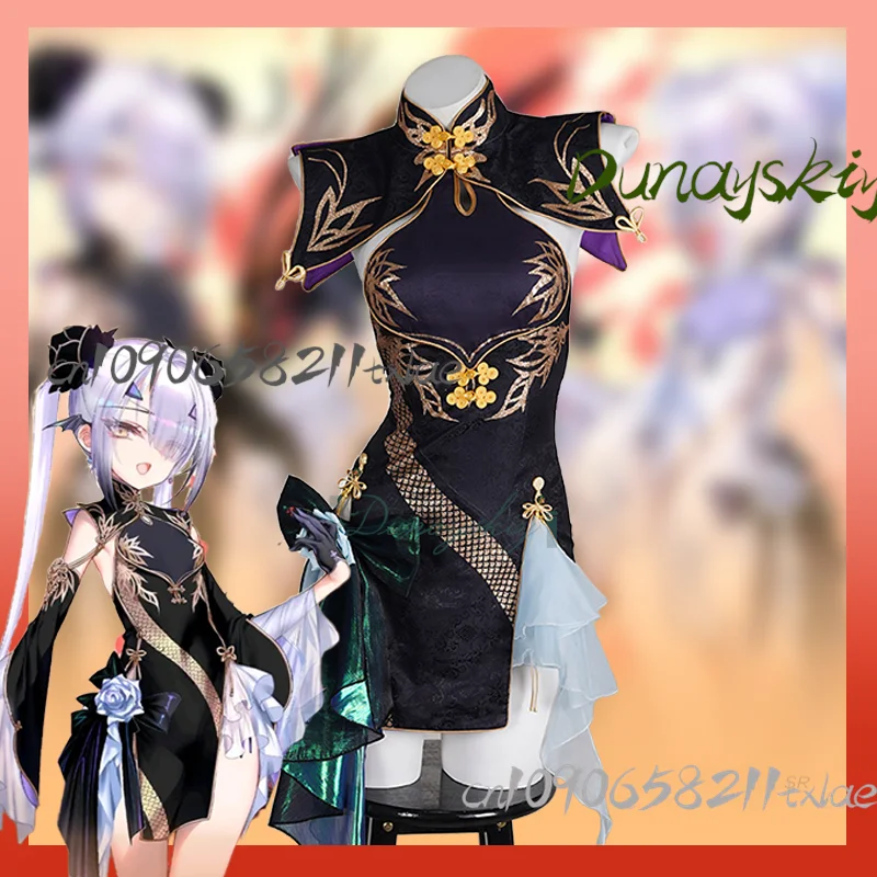 게임 Fate/Grand Order FGO Fairy Knight Lancelot Melusine cheongsam 게임 정장 유니폼 코스프레 의상 할로윈 파티 여성용