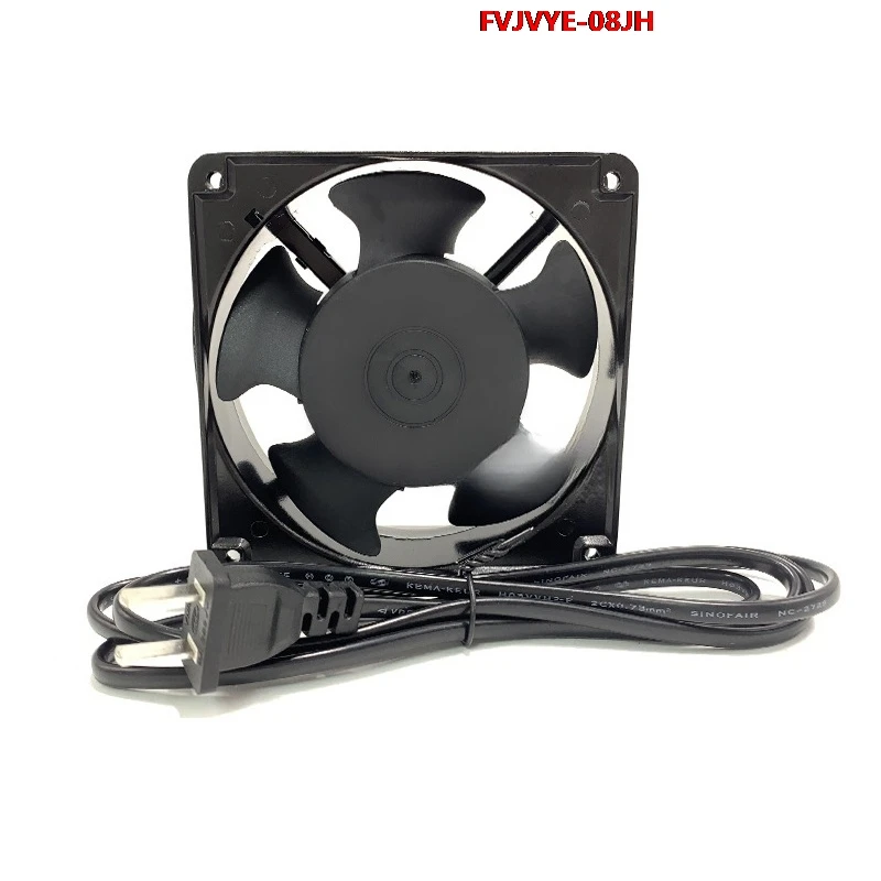 12038 12cm Exhaust Fan - 220V US Plug Oil-Contained Cooling Fan for Soldering Iron/Computer/Electrical Radiator