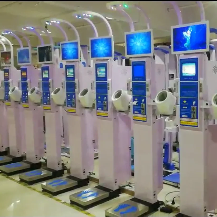 Adult Electronic Medical Weighing Scale Body Fat Height Weight Digital Scales with Printer Coin Height Weight Scale