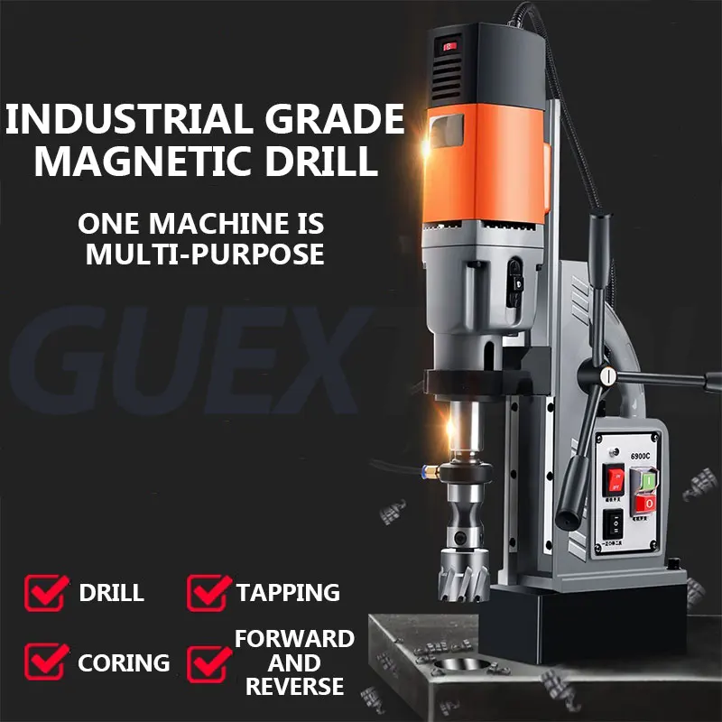 Electric Magnetic Drill Small Portable Drilling Machine Industrial Grade Magnetic Seat For Iron Absorbing Electromagnetic Drill