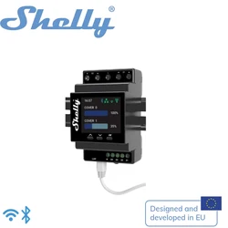 Shelly Pro Dual Cover/Shutter PM Wifi Professional DIN Rail Smart Shutter Controller With Power Metering Capabilities 16A