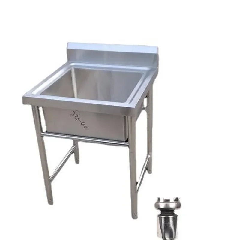 Stainless Steel Kitchen Sink Single Double Triple Bowl Vegetable Dish Washing Basin for Home Restaurant Commercial Use