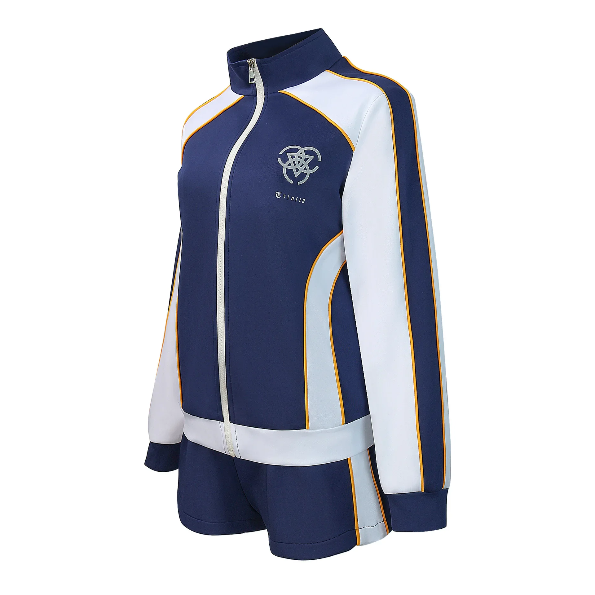 Game Blue Archive Iochi Mari Cosplay Costume Halloween Role Play Women Girls School Gym Uniform Full Suit Blue Coat Shirt Shorts