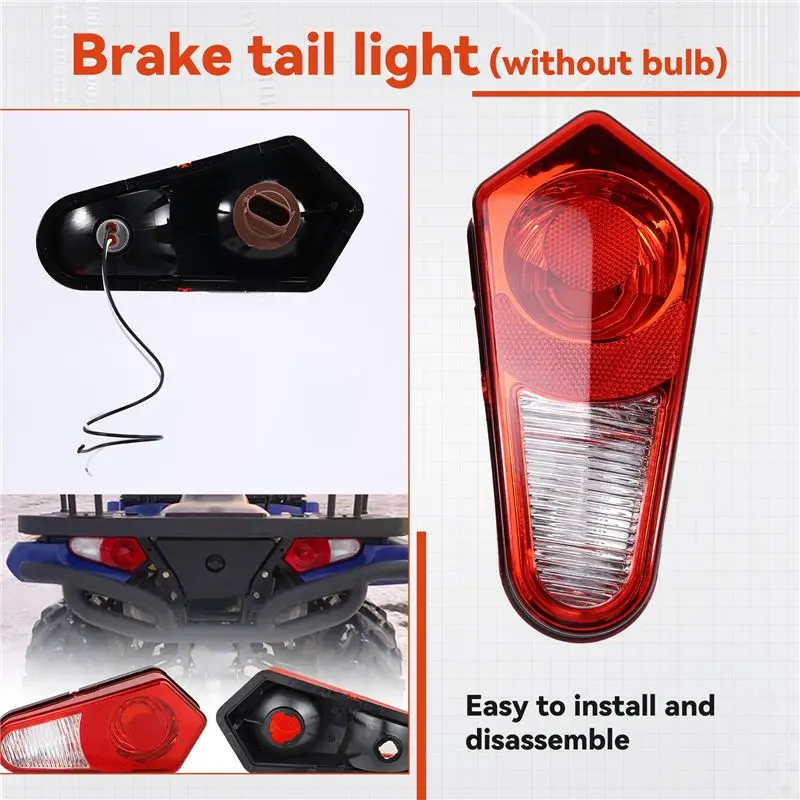 NEW HOT In Stock-For Polaris Sportsman 500-800 2005-2013 Pair Of LED ATV Brake Tail Lights