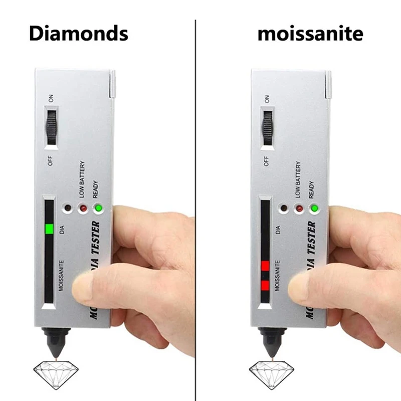 Diamond Selector  LED Indicator Moissan Jade Gem Tester Pen Gh Accuracy Ruby Stone Electronic Professional