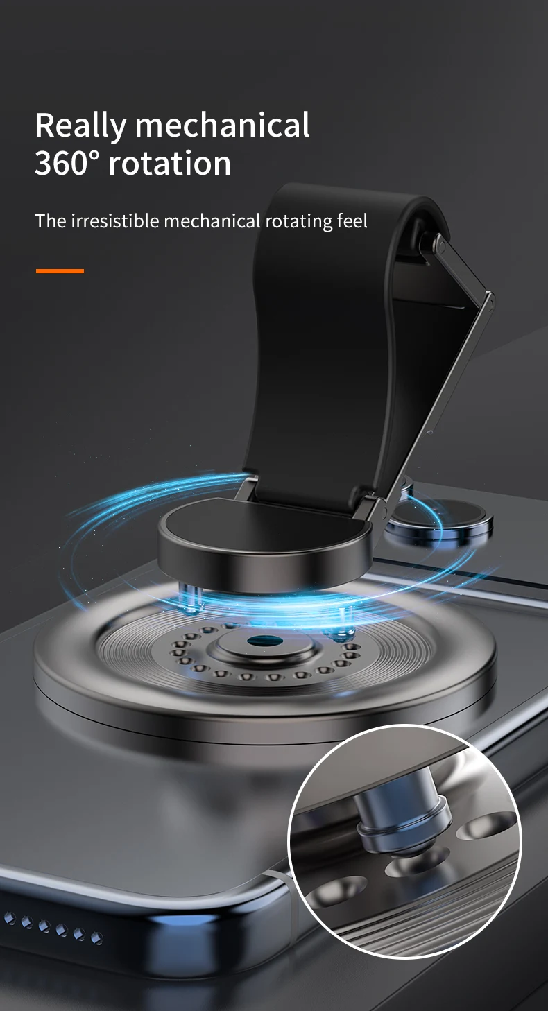 Starker magnetischer Telefonhalter für Magsafe, 360-Grad-Drehung, Magnet-Fingerring-Ständer, kompatibel mit iPhone 17 15 16 Xiaomi – Detail 6