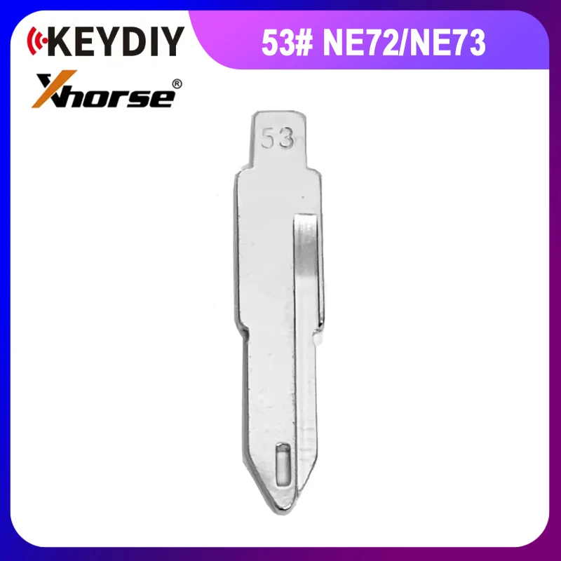 10pcs NE72/NE73 Car Key Blade #53 KD Remote Blank for Citroen Peugeot 206 Renault Clio2 Duster for KEYDIY VVDI Xhorse Remote