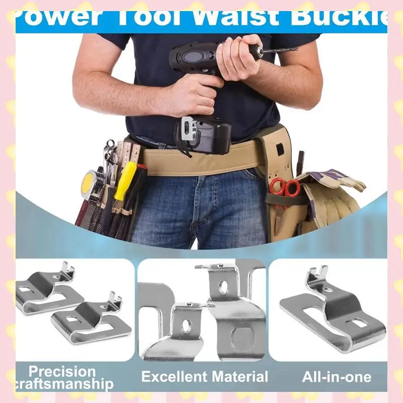 

AB51 5Pcs Resistance Electric Drill Belt Clip Replacement Hooks Tool Holder Impact Drills Tool Belt Holder Clip