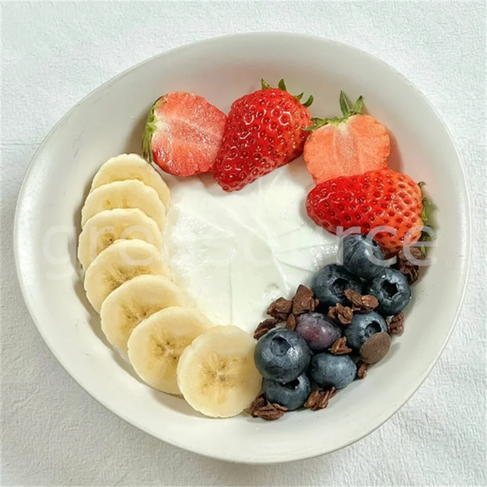 Yogur griego con extracción en frío, bricolaje, elija frutas frescas, artículos de modelo, verano, múltiples, sin azúcar, leche en polvo, queso grueso y agrio casero