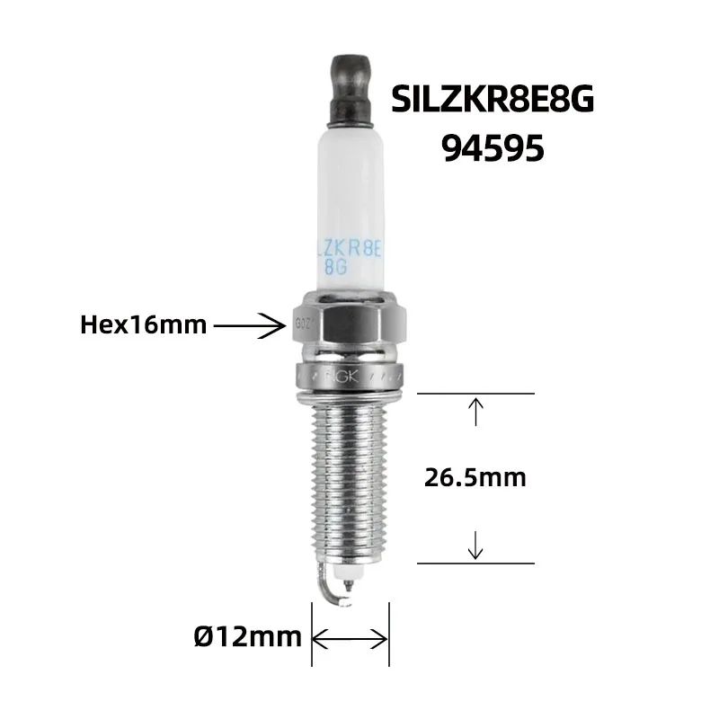 94595 SILZKR8E8G NGK 점화 플러그, 현대 I30 투싼 벨로스터 기아 스포티지 CEED 포르테 G4FJ 메르세데스 C230 C280 C350 용, 4 개, 6 개