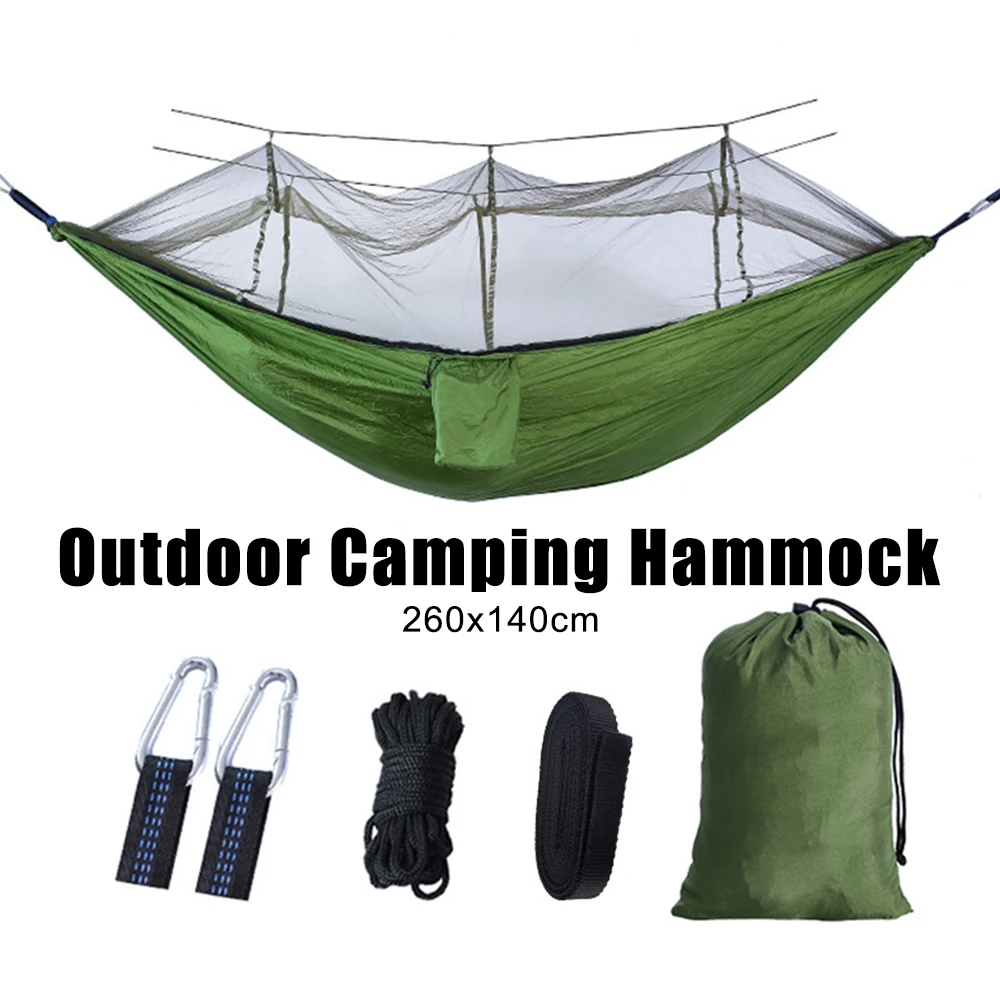 

Outdoor Hiking and Camping Hammock, Mosquito Net Swing, Ultra Light, Portable, 1 or 2 People, 260x140cm, Discount