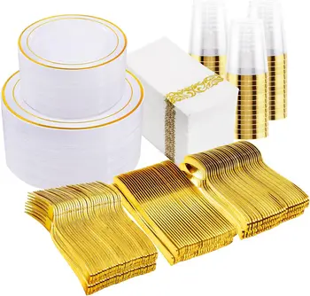 350-Piece Disposable Tableware Set for 50 Guests 1