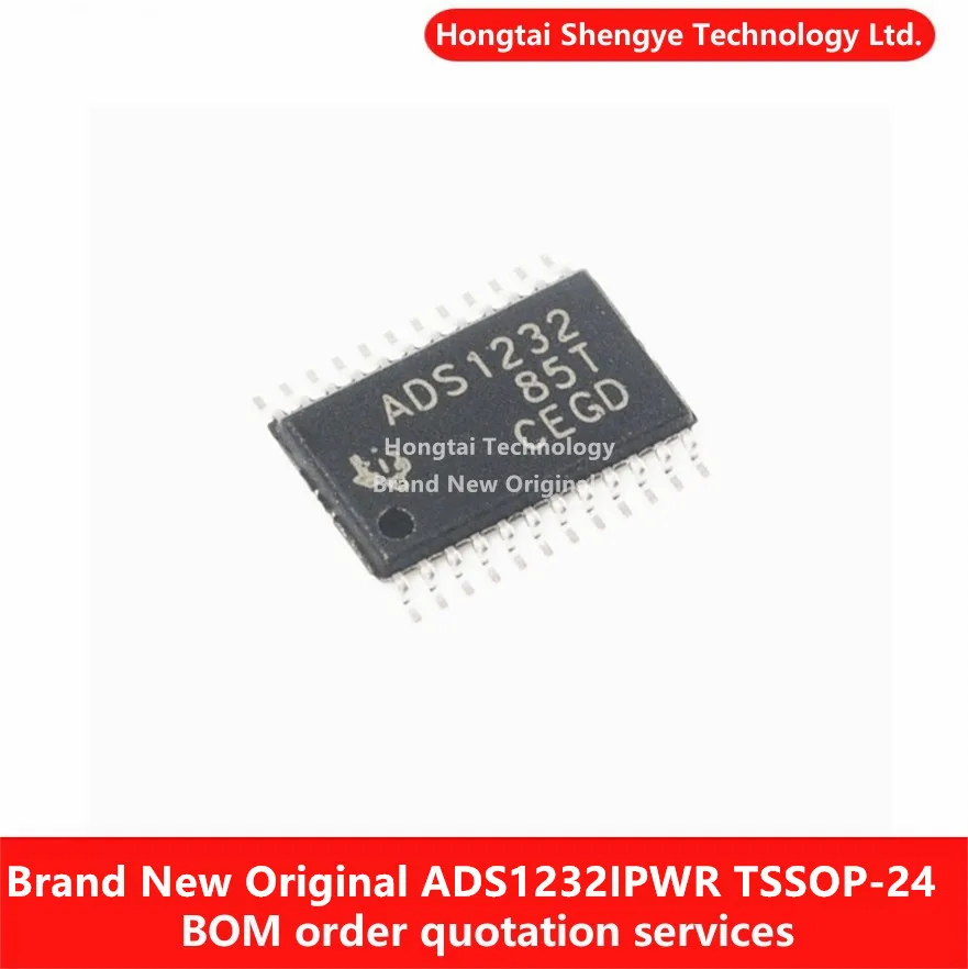 New original ADS1232 TSSOP-24 ADS1232IPWR 80SPS 24-bit analog-to-digital converter IC