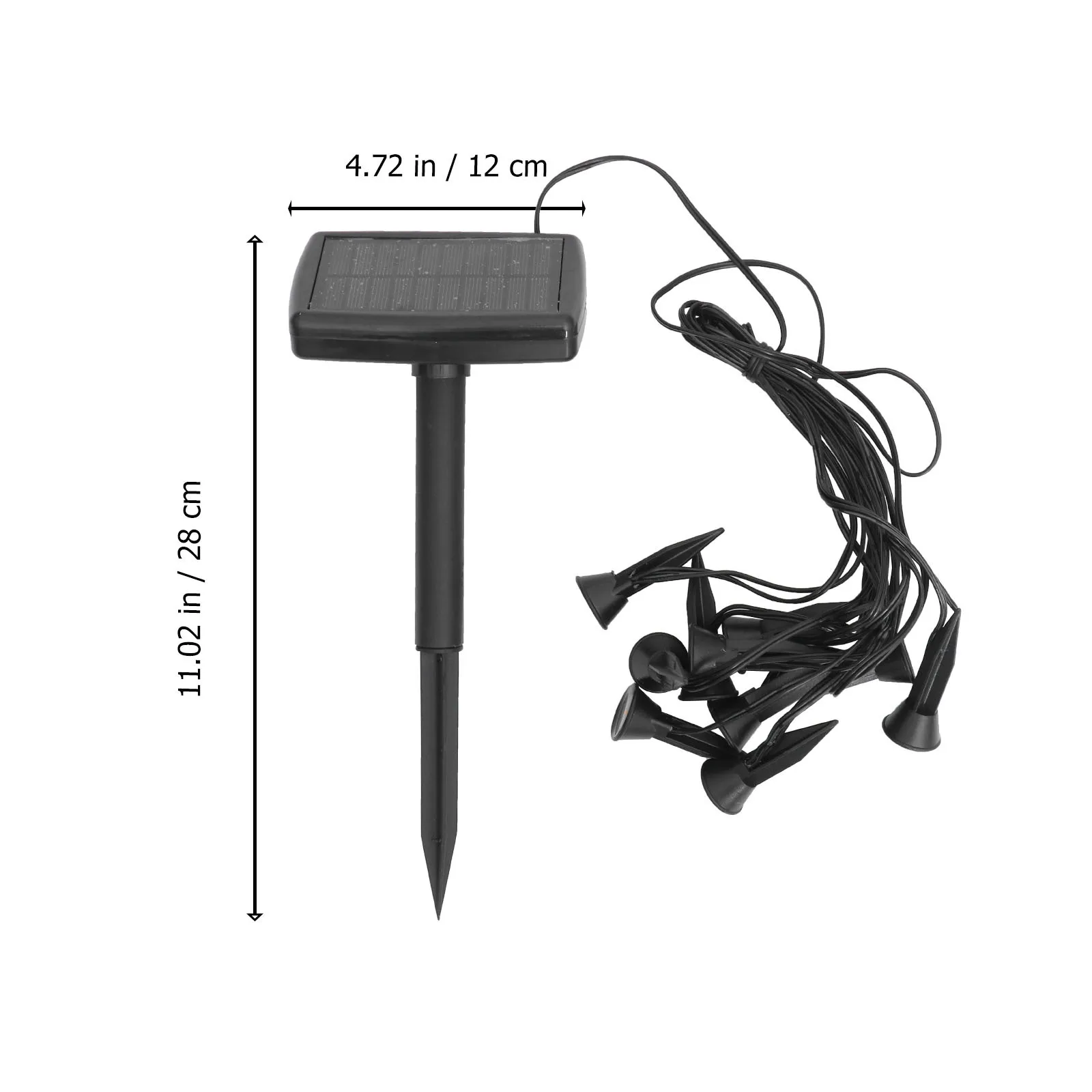 

1Set Solar Ground Plug Lamp Outdoor Waterproof Floor Insert Lights Ipx4 Solar Energy Storage Garden Yard Landscape Light