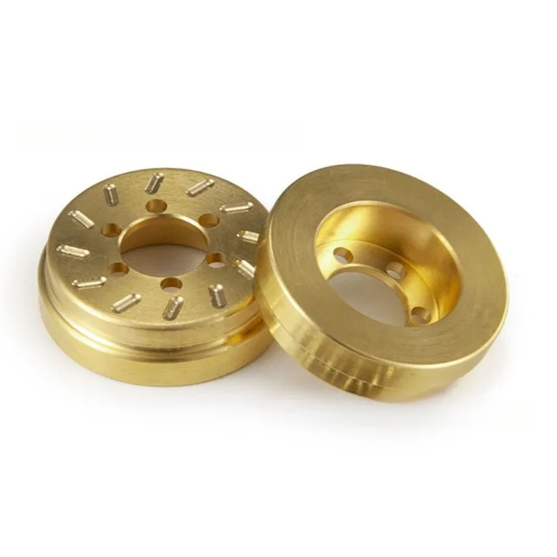 Suitable for SCX10 TRX4 1/10 Remote Control  Vehicle Brass Counterweight Drive Axle Housing Cover Bumper Bracket Combiner