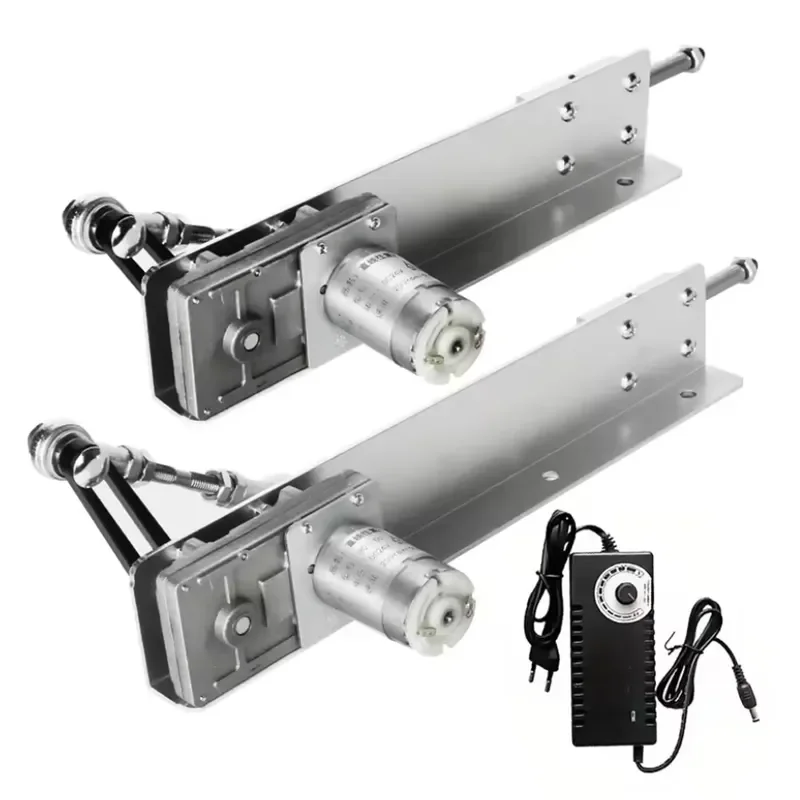 12V 24V DC Linear Actuator Motor with Speed Controller Adjustable Stroke 3-15CM Reciprocating Telescopic Gear for DIY