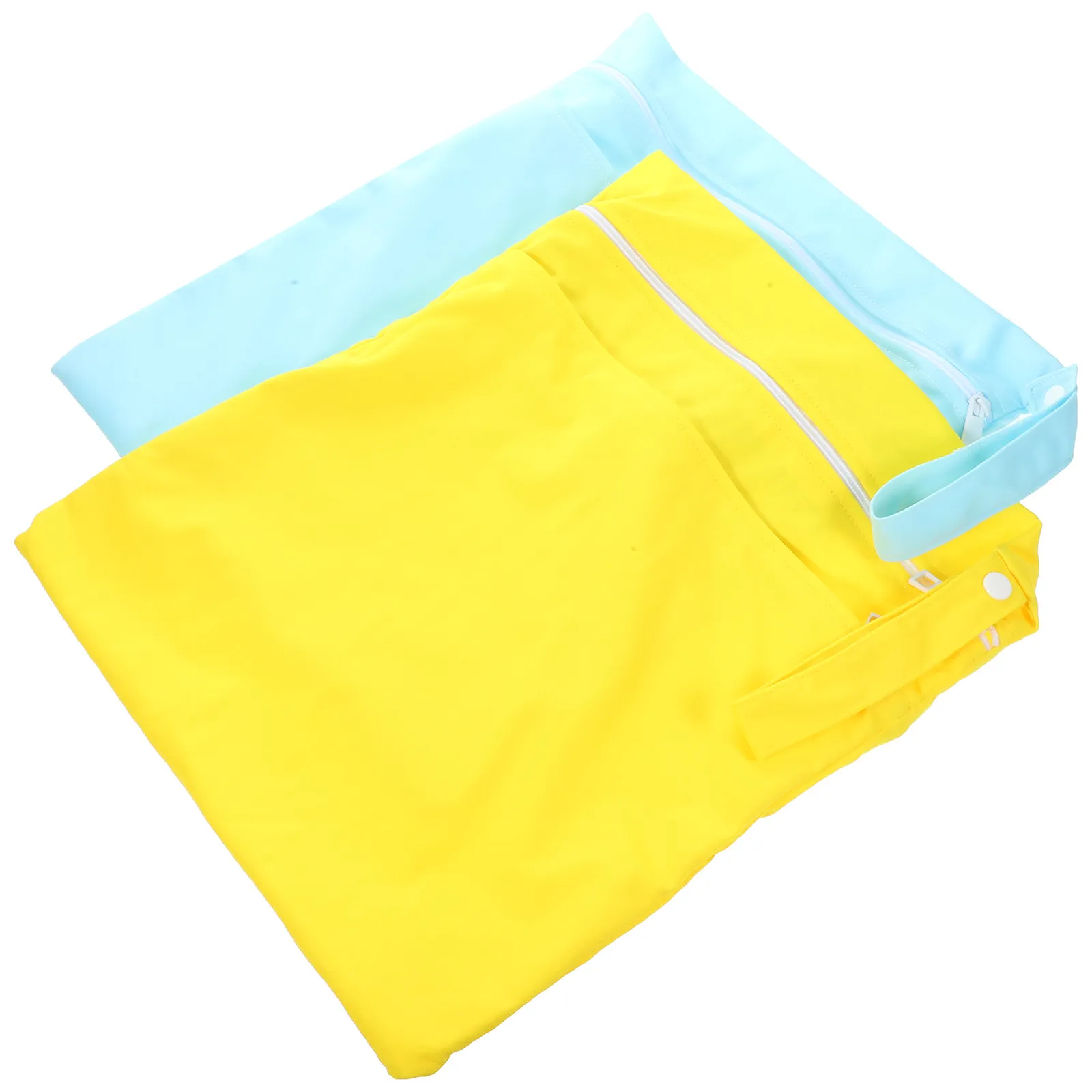 

2Pcs Swimwear Storage Bag Composite Pul Material Large Capacity Travel Wet Bag Zipper Organizer Bathroom Dormitory Laundry Pouch