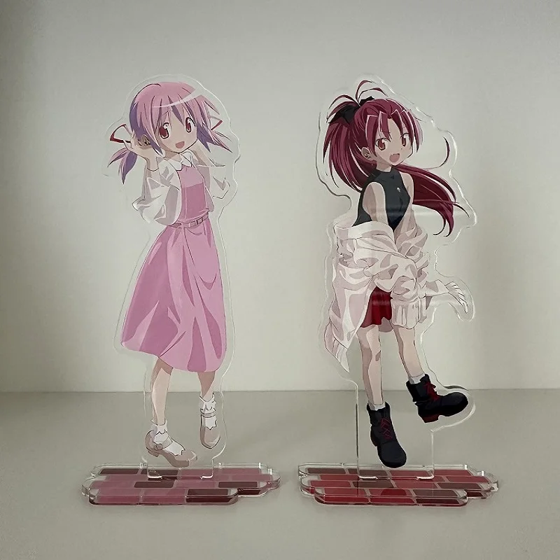 Puella Magi Madoka Magica Anime Figure Akemi Homura Miki Sayaka Sakura Kyouko Cosplay Acrylic Stands Model Fans Christmas Gift