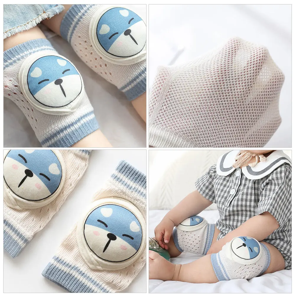 

Anti-fall Elbow Guards Knee Protectors for Crawling Thin Section Pads Child Premium Material Mesh Design Breathable Warm