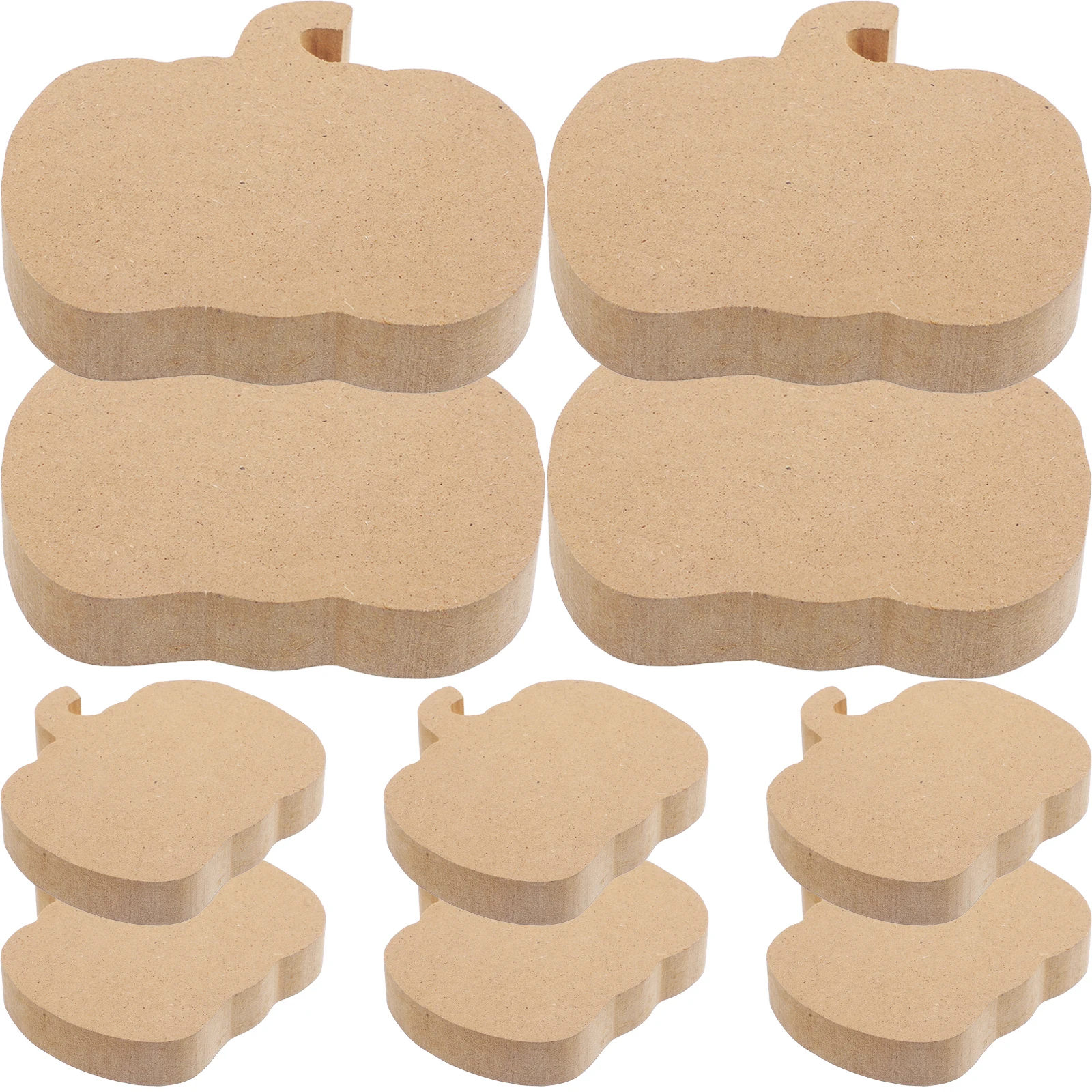 

10pcs Diy Pumpkin Cutouts Unfinished Wood Decor For Halloween Crafts Natural Wooden Pumpkin Shaped Signs Table Decor Craft