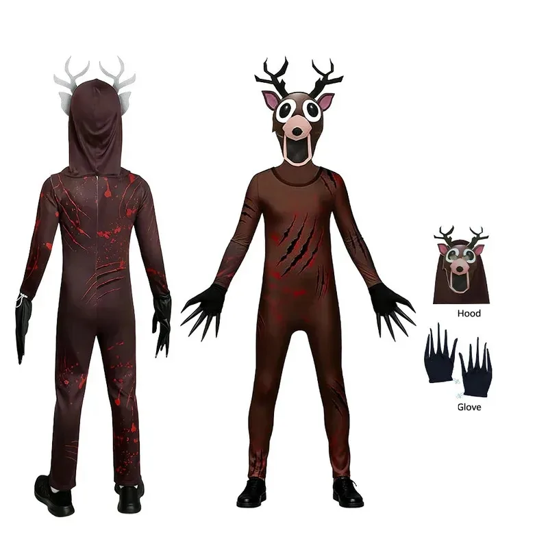 أزياء الهالوين الجديدة لعام 2026 أزياء 99 ليلة في الغابة أزياء الحيوان البومة الغزلان التأثيرية ملابس الأطفال كرنفال Sta ★ ☆ ❤ ★ ☆