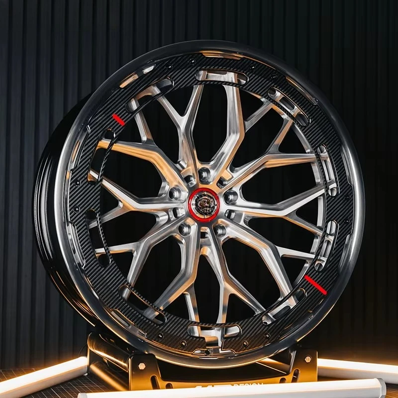 

Forged Wheel Carbon Fiber Aero Kit Brushed Centers 18 19 20 21 22 Inch 5x114.3 5x112 Rim 5x130 6x139.7 Wheel for Luxury Car