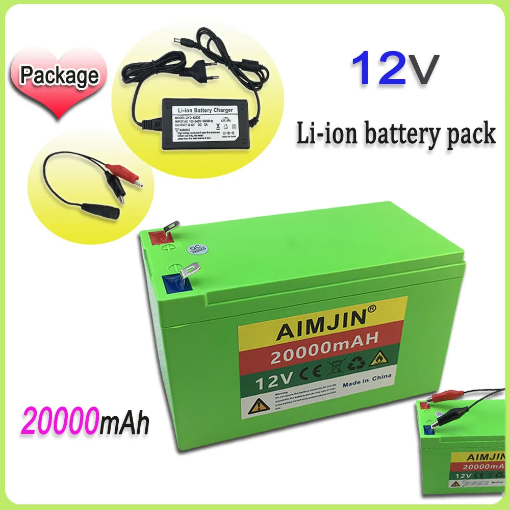 

3S6P 12V 20000mAh/20Ah Rechargeable Li-ion battery, Agricultural Spray, Stereo, Outdoor Solar Light, Universal For Baby Carriage