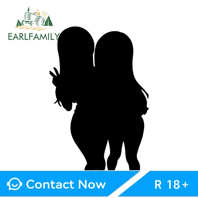 EARLFAMILY Nagatoro Kitagawa Marin Stickers Amusing Personality JDM Decals Occlusion Scratch Sunscreen Vinyl Car Accessory