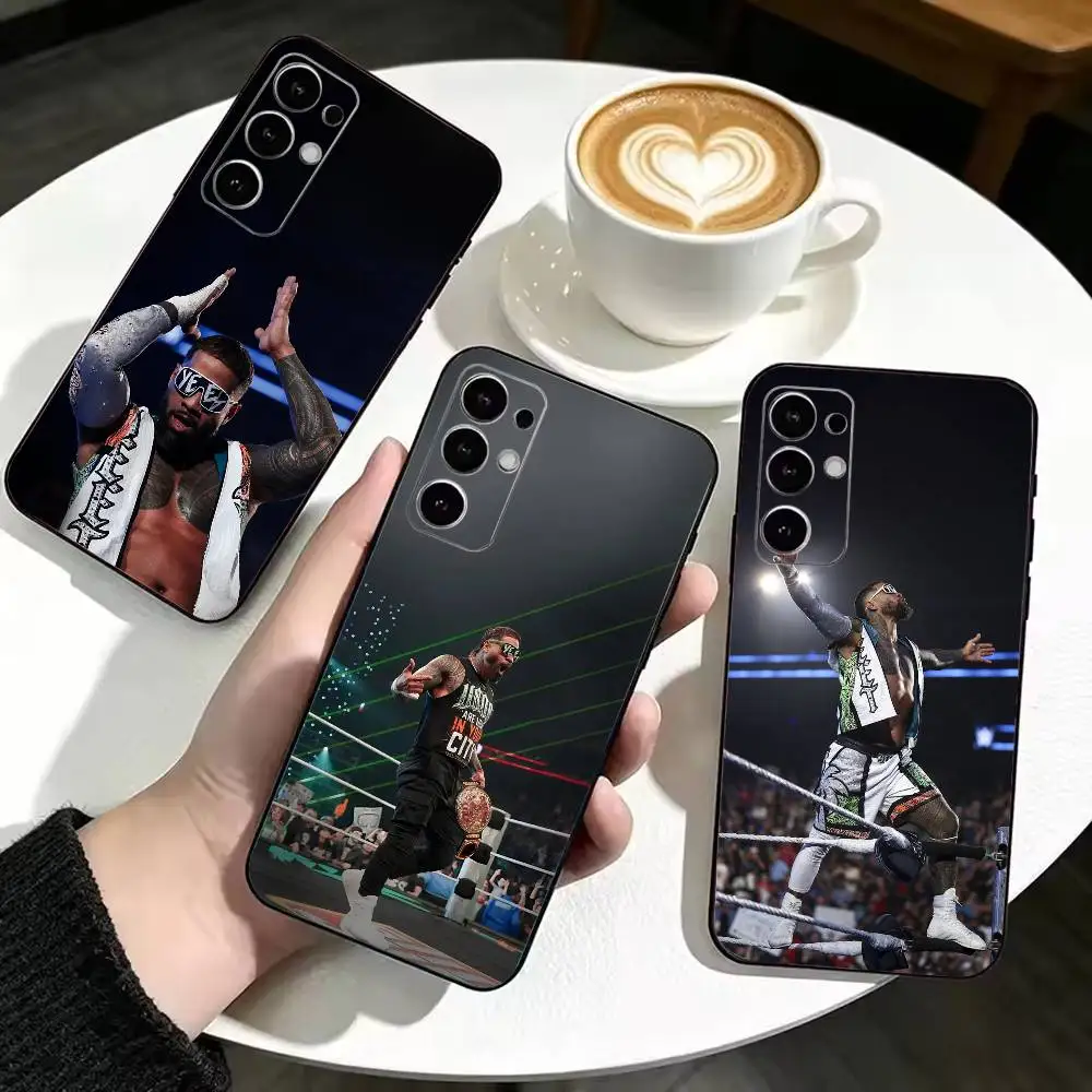 J-Jey Uso YEET   Anti-drop Soft Silicone Case for Samsung S26 S24 S23 S22 S21 Ultra Plus FE Lite Black