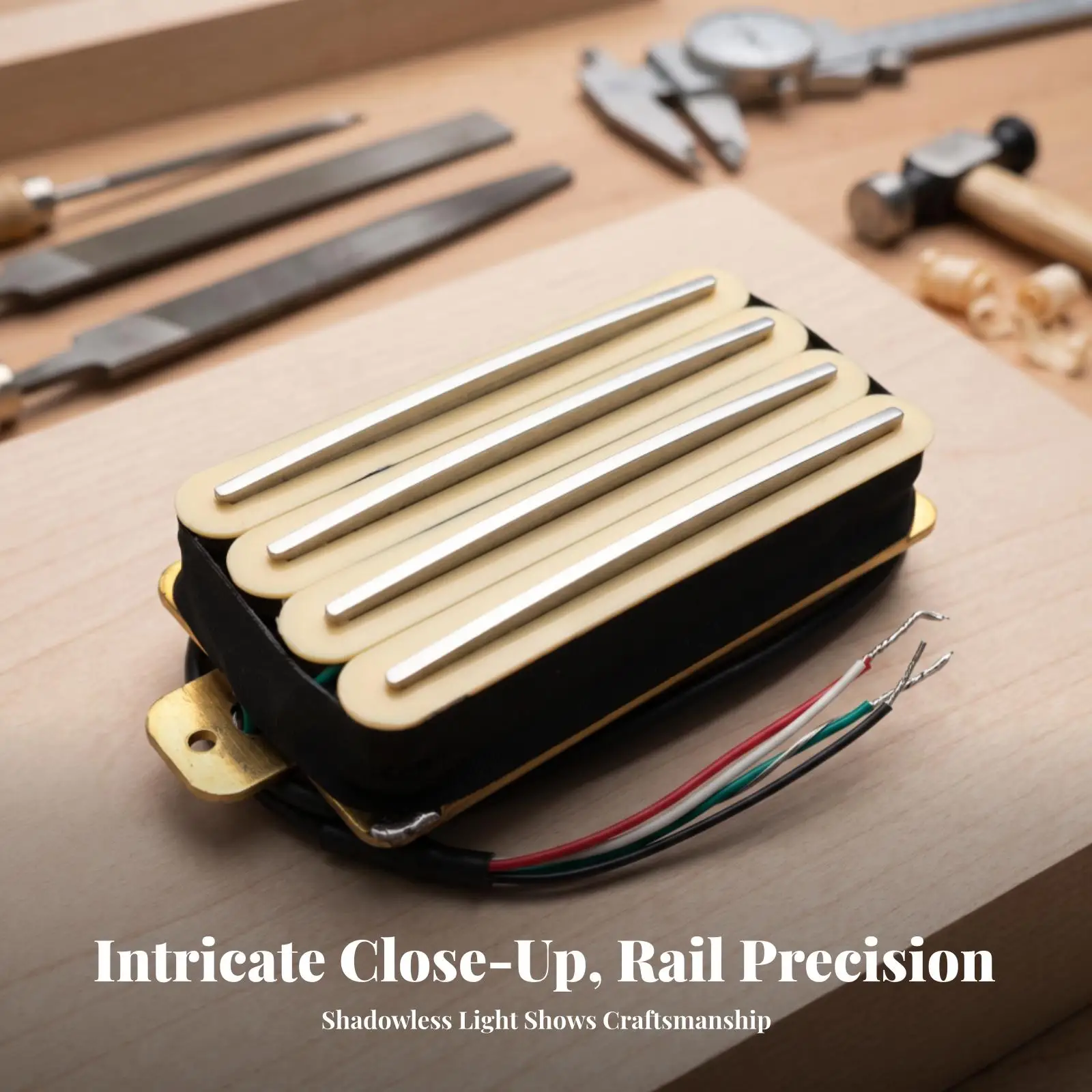 Electric Guitar Coil Pickup Humbucker ABS Housing Ceramic Magnet for Six String Standard Guitar Reliable Sound Upgrade