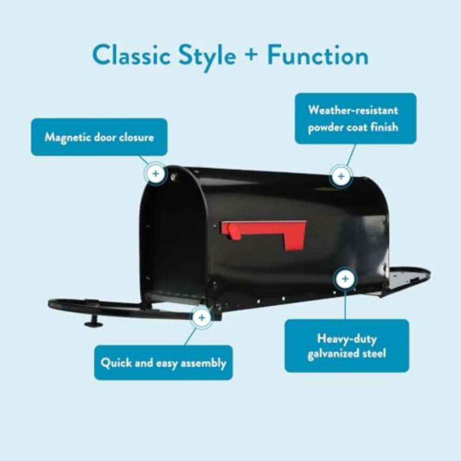 Mailbox side angle durable iron build