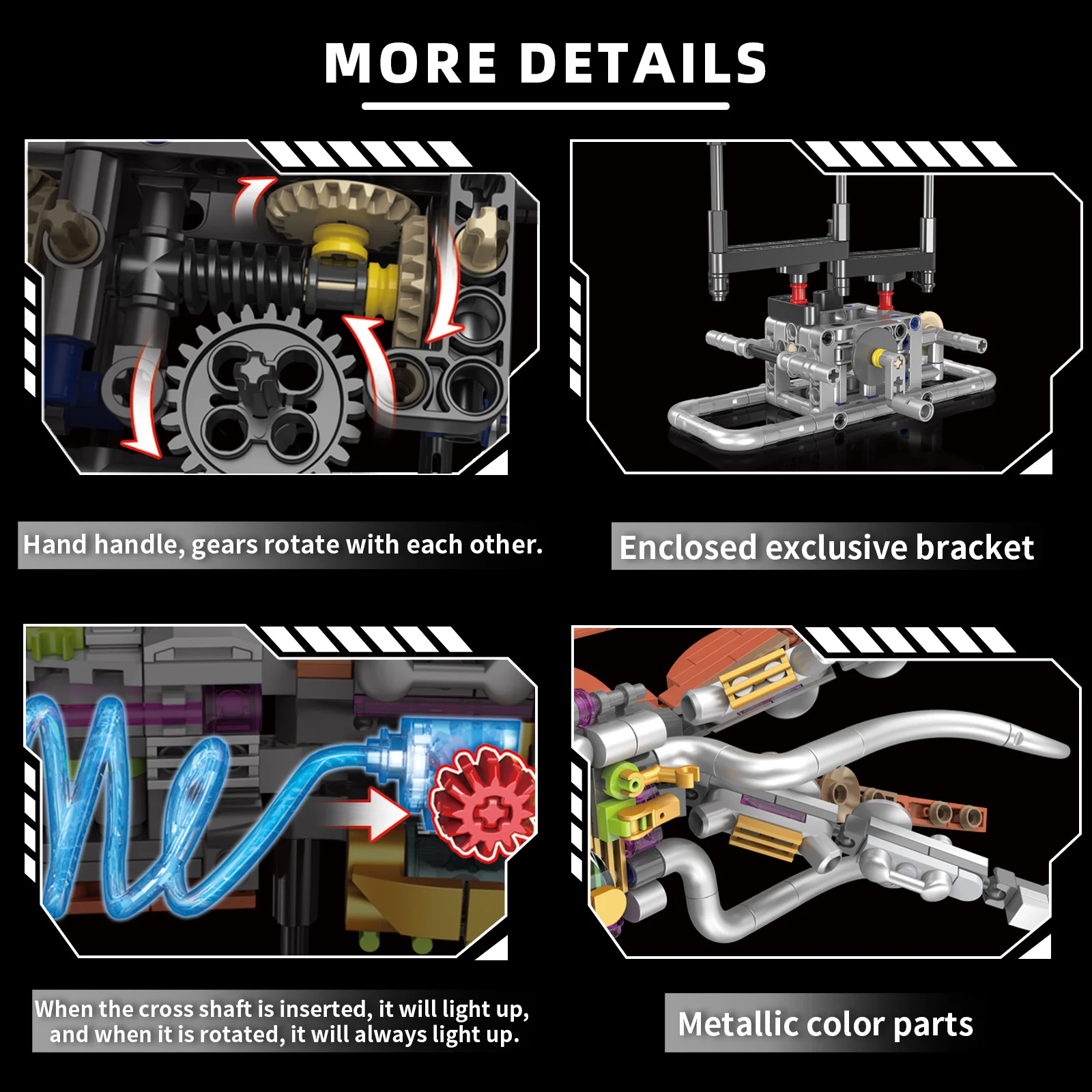الحيوانات البحرية الميكانيكية اللبنات مجموعة الحبار المفاصل المنقولة الجذعية لعبة تعليمية للأطفال الكبار تجميع الحلي الهدايا #5