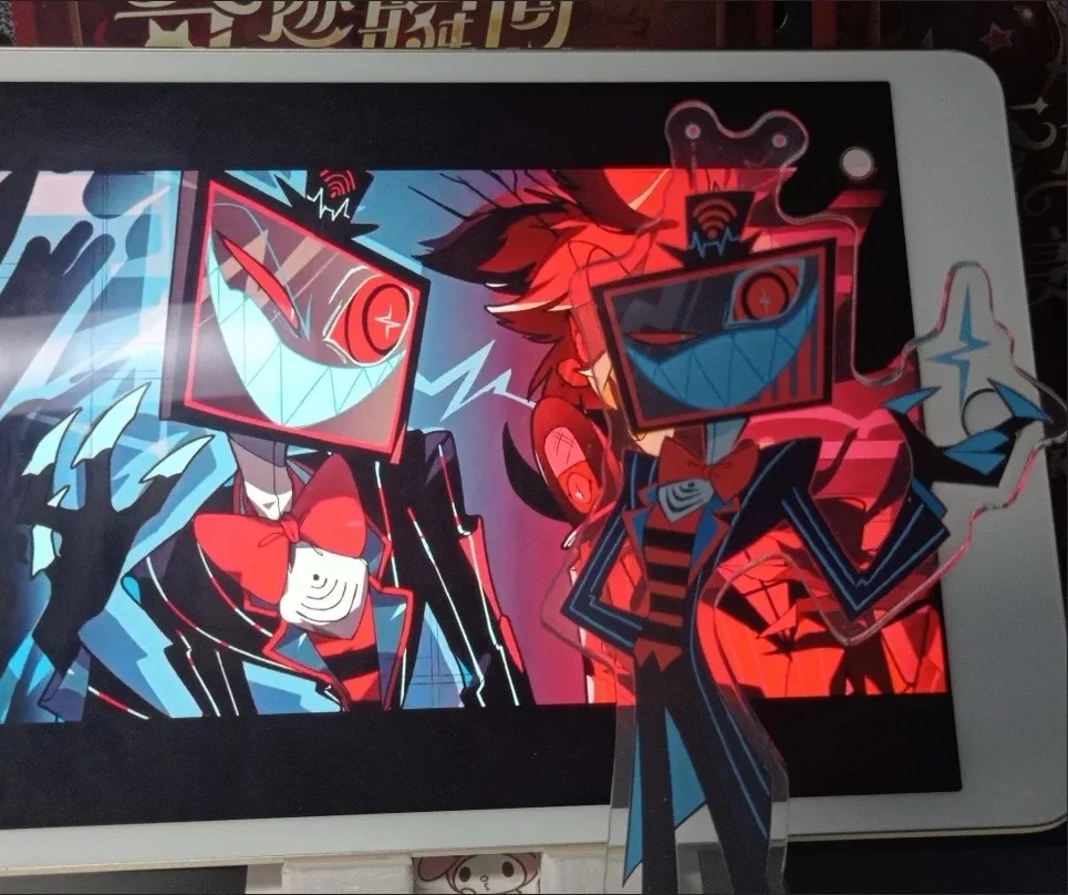 15cm Anime Surrounding Hell Inn Acrylic Plaque PVC Sharly Morning Star Vicki Alastoya Dang Angel Desktop Ornament Birthday Gift